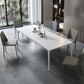 Simplicity Sintered Stone Rectangle Table 4 Legs Base Table for Home Clearhalo ' dining_table' 'Dining Tables & Seating' 'Dining Tables' 'Furniture' 'furniture_dining_table' 'Kitchen & Dining Furniture' 'kitchen&dining_furn' 'kitchen' 'kitchen_dining_table' 1200x1200_46e374c8-1046-4859-b496-1ceca334e6d1