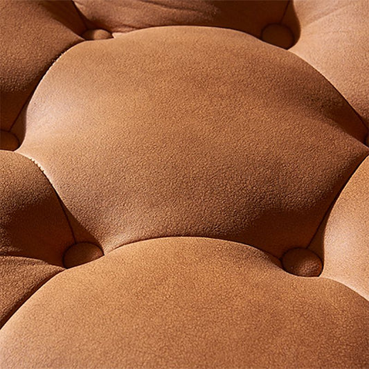 Contemporary Seating Orange Leather Tufted Living Room Settee Clearhalo 'furn' 'furn_sofas' 'Furniture' 'Living Room Furniture' 'Sofa' 'sofas' 1200x1200_46e59994-ae75-404e-a5ba-322d5108f971