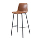 Contemporary Style Bar-stool Leather Counter Bar Stool for Kitchen Bar with Metal Legs Clearhalo 'Bar Furniture' 'Bar Stools' 'bar_stools' 'furn' 'furn_bar_stools' 'Furniture' 'furniture_bar_stools' 'Kitchen & Dining Furniture' 1200x1200_46e75a1b-49a8-41fa-a50a-89acc60b43c0
