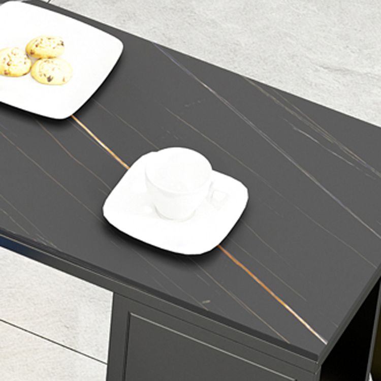 Modern Rectangle Bar Dining Table Double Pedestal Bar Table with Shelves Clearhalo 'Bar Furniture' 'Bar Tables' 'bar_tables' 'furn' 'furn_bar_tables' 'Furniture' 'Kitchen & Dining Furniture' 1200x1200_46ea1e67-2ebf-4b82-9fd2-4e992fd35b72