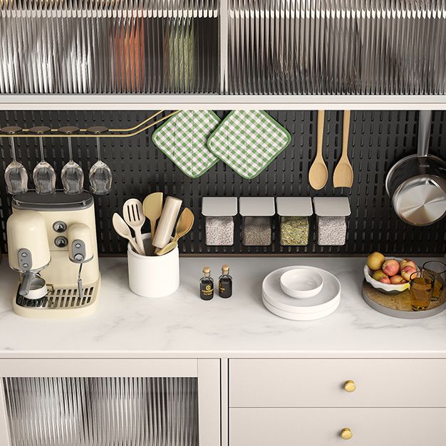 Living Room Dining Buffet Modern Stone and Engineered Wood Buffet Sideboard Clearhalo 'buffet_sideboard' 'Buffets & Sideboards' 'furn' 'furn_buffet_sideboard' 'Furniture' 'furniture_buffet_sideboard' 'Kitchen & Dining Furniture' 1200x1200_46ec666a-c9b8-48c9-b402-02fb1098a82c