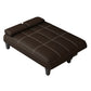 Faux Leather Pillow Top Arms /Armless Sleeper Sofa Bed Biscuit Back Convertible Sofas Clearhalo 'furn' 'furn_futons' 'Furniture' 'Futons & Daybeds' 'Futons' 'Living Room Furniture' 1200x1200_46ece818-f498-42aa-8464-bc3313077364