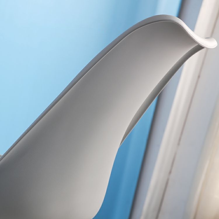 Minimalist Style Plastic Dining Armless Chair Upholstered Solid Back Chairs for Home Clearhalo ' kitchen&dining_furn' 'Dining Chairs' 'Dining Tables & Seating' 'dining_chair' 'Furniture' 'furniture_dining_chair' 'Kitchen & Dining Furniture' 'kitchen' 1200x1200_46eeb11d-7e0c-444b-96e5-0009cbe3825d