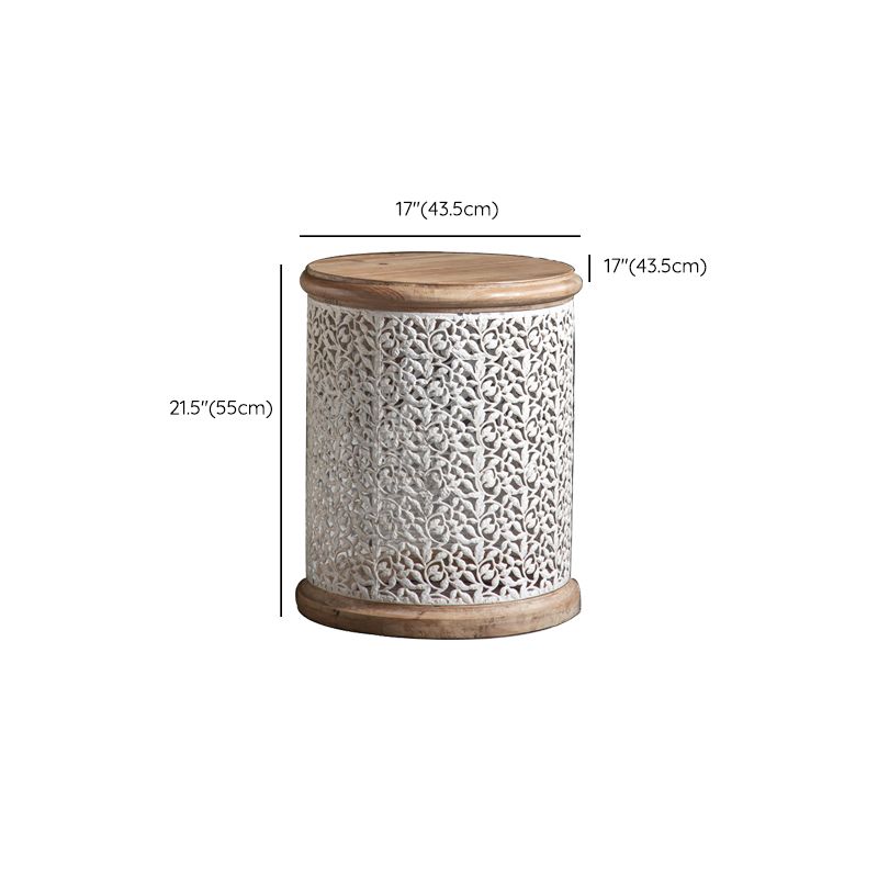 Tavolo da tavolo da tavolo in metallo in metallo in legno in legno massiccio tavolo da tamburo per soggiorno per soggiorno