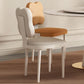 Silla de comedor lateral de cuero sinté de cuero sinté de falso interior contemporáneo
