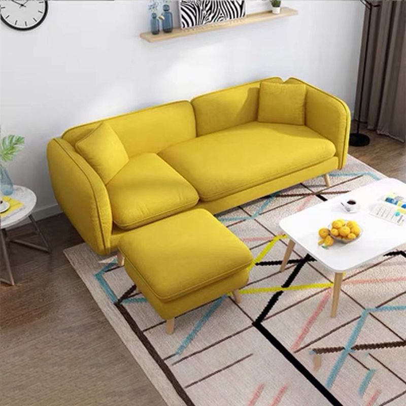 Tight Back Linen Blend Sofa Slipcovered Sectional with Straight Arm for Living Room Clearhalo 'furn' 'furn_sectionals' 'Furniture' 'furniture_sectionals' 'Living Room Furniture' 'Sectionals' 1200x1200_46f65702-8761-42a4-8a72-11570b6e2a77