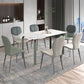 Industrial Metal Dining Room Chair PU Leather Dining Chairs for Home Use