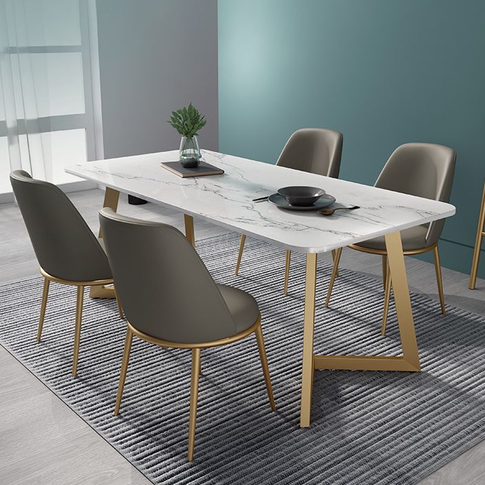 Metal Traditional Luxury Rectangle Indoor Table Sintered Stone Table with Sled Base Clearhalo ' dining_table' 'Dining Tables & Seating' 'Dining Tables' 'furn' 'furn_dining_table' 'Furniture' 'furniture_dining_table' 'Kitchen & Dining Furniture' 'kitchen&dining_furn' 'kitchen' 'kitchen_dining_table' 1200x1200_46f7abd3-9538-408f-bd23-2743eff1c736