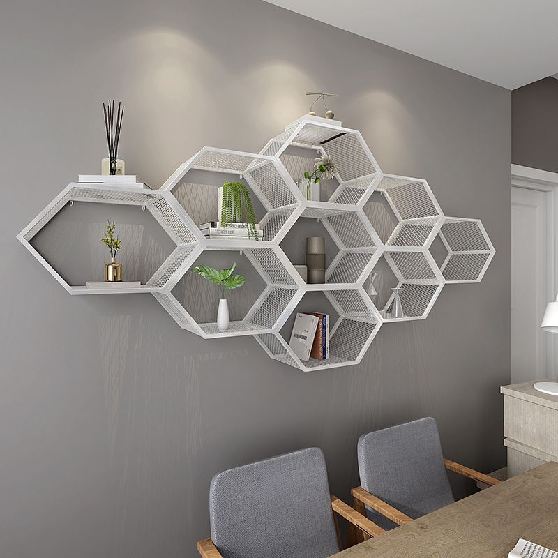 Contemporary 9.8" W Metal Book Shelf Floating Shelf Bookcase for Study Room Clearhalo 'Bookcases' 'furn' 'furn_bookcases' 'Furniture' 'Office Furniture' 1200x1200_46f8387a-3b76-45ea-8763-952bcd8656dc