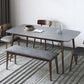 Medieval Modern Rectangle Table Sintered Stone Top Table with Wooden Base and 4 Legs Clearhalo ' dining_table' 'Dining Tables & Seating' 'Dining Tables' 'furn' 'furn_dining_table' 'Furniture' 'furniture_dining_table' 'Kitchen & Dining Furniture' 'kitchen&dining_furn' 'kitchen' 'kitchen_dining_table' 1200x1200_46f88551-7f0a-4c44-8824-f8a4b0822601
