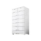 Rectangular Plastic Wardrobe Teen Style Simple White Bedroom Storage Cabinet