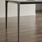 Industrial Style Rectangle Dining Table Sintered Stone Table with Metal Legs for Kitchen Clearhalo 'Dining Tables & Seating' 'Dining Tables' 'dining_table' 'furn' 'furn_dining_table' 'Furniture' 'Kitchen & Dining Furniture' 1200x1200_46faacf1-9ede-4d11-a086-e33579cd51fe