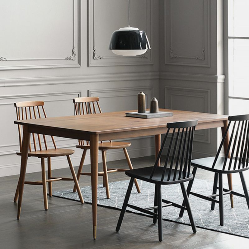 Luxury Pine Wood Table for Restaurant Rectangle Dining Table with 4 Legs Clearhalo 'Dining Tables & Seating' 'Dining Tables' 'dining_table' 'furn' 'furn_dining_table' 'Furniture' 'furniture_dining_table' 'Kitchen & Dining Furniture' 'kitchen' 'kitchen_dining_table' 1200x1200_46fc3047-95bf-46a3-b6b4-4260ab3f1152