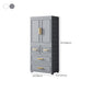 Plastic Wardrobe Cabinet with Drawer Modern Hinged Wardrobe Closet