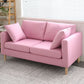 Loose Back Square Arm Sofa Nordic 24.4" D Slipcovered Loveseat Clearhalo 'furn' 'furn_sofas' 'Furniture' 'furniture_sofas' 'kitchen' 'kitchen_sofas' 'Living Room Furniture' 'Sofa' 'sofas' 1200x1200_47018c80-6abd-49a2-a43c-db55afd5966a