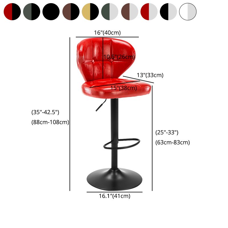 Modern Liftable Rotatable Counter Stool Steel Household Bar Stool with Cushion and Pedal Clearhalo 'Bar Furniture' 'Bar Stools' 'bar_stools' 'furn' 'furn_bar_stools' 'furniture_bar_stools' 'Kitchen & Dining Furniture' 'kitchen&dining_furn' 'kitchen' 'kitchen_furn' Furniture' 1200x1200_47025fc8-934b-40ef-8204-69b2e22241b1