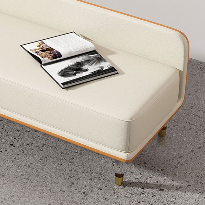 Glam Cushioned Seating Bench Rectangle Entryway and Bedroom Bench Clearhalo 'Benches' 'Chairs & Seating' 'furn' 'furn_benches' 'Furniture' 'Living Room Furniture' 1200x1200_4702eade-13ad-47ac-b4cd-47dcee6bc3ea