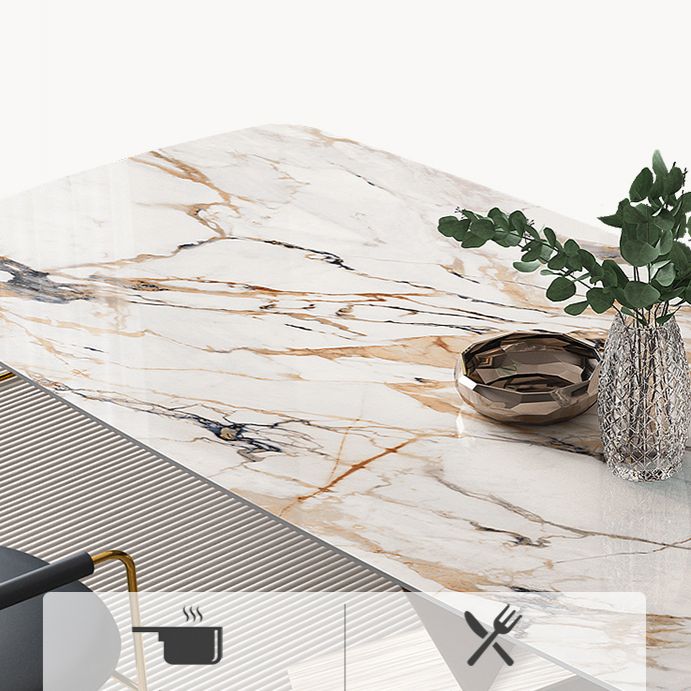 Glam 1/2/5/6/7 Pieces Dining Set Sintered Stone Dining Table Set Clearhalo 'Dining Room Sets' 'Dining Tables & Seating' 'dining_room_set' 'furn' 'furn_dining_room_set' 'Furniture' 'furniture_dining_room_set' 'Kitchen & Dining Furniture' 'kitchen&dining_furn' 'kitchen' 1200x1200_47033333-8d1a-4270-b0ec-484e0674c514