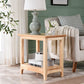 Country Wooden Table Top End Table One Shelf Side Table With Four Legs Clearhalo 'Coffee & Accent Tables' 'End & Side Tables' 'end_side_table' 'end_side_tables' 'furn' 'furn_end_side_tables' 'Furniture' 'furniture_end_side_table' 'Living Room Furniture' 1200x1200_4703f1cf-04b7-40d7-ae51-5e8bdef1676f