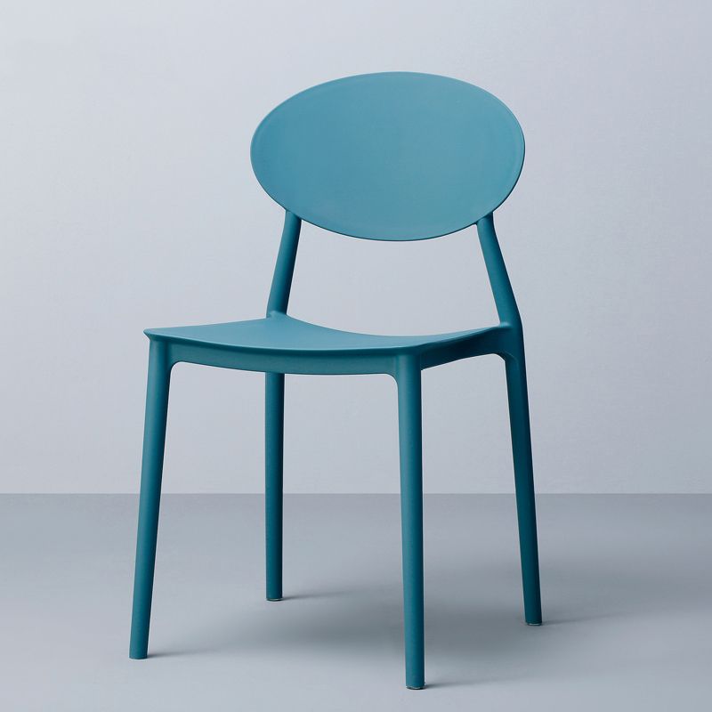 Stackable Open Back Dining Chairs Scandinavian Plastic Armless Side Chair Clearhalo 'Dining Chairs' 'Dining Tables & Seating' 'dining_chair' 'furn' 'furn_dining_chair' 'Furniture' 'Kitchen & Dining Furniture' 1200x1200_47043cd9-47bf-4dea-8062-ee23b41264f4