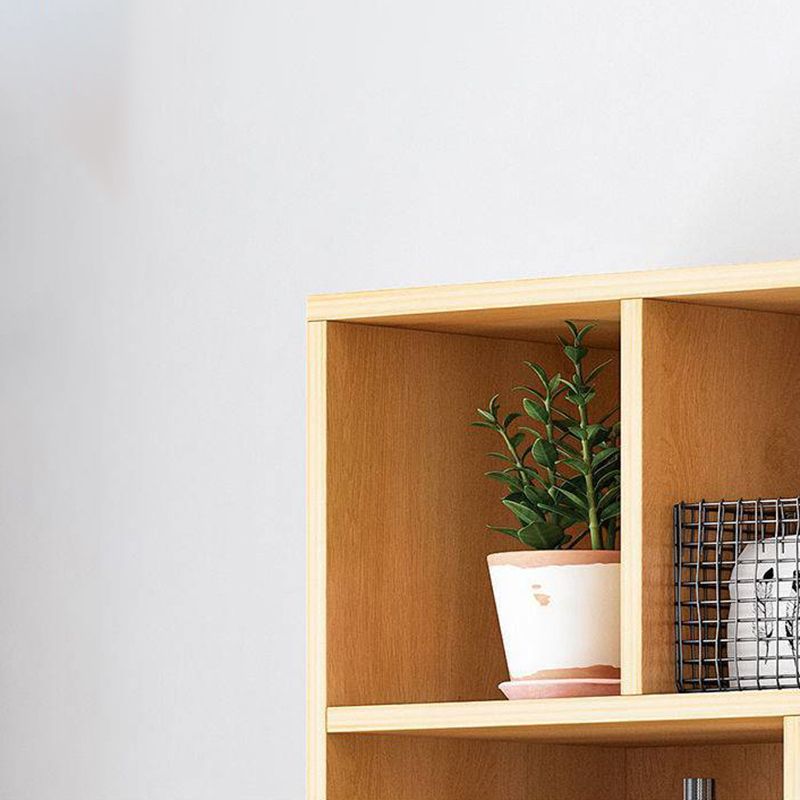 Modern Vertical Closed Back Bookcase Engineered Wood Bookshelf with Cabinets Clearhalo 'Bookcases' 'furn' 'furn_bookcases' 'Furniture' 'Office Furniture' 1200x1200_4705cc8f-e157-43ce-84b7-8e7b7ad30020