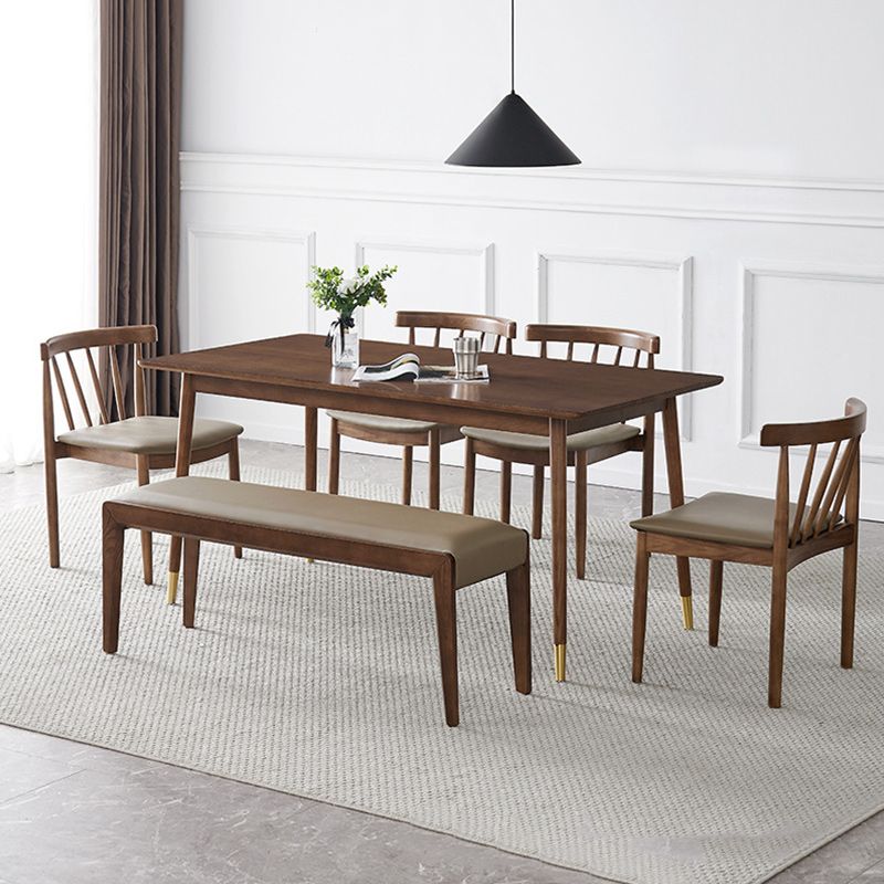 16" W Modern Seating Bench Cushioned Solid Wood Ottoman Bench Clearhalo 'Benches' 'Chairs & Seating' 'furn' 'furn_benches' 'Furniture' 'Living Room Furniture' 1200x1200_47079289-d482-4b86-915a-acc59c1cca88