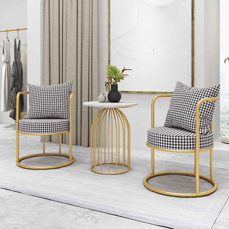 Glam Metal Dining Room Chair Open Back Dining Side Chair for Restaurant Use Clearhalo 'Dining Chairs' 'Dining Tables & Seating' 'dining_chair' 'furn' 'furn_dining_chair' 'Furniture' 'Kitchen & Dining Furniture' 1200x1200_47082fcb-995f-46ff-9222-bd5fb4f00130