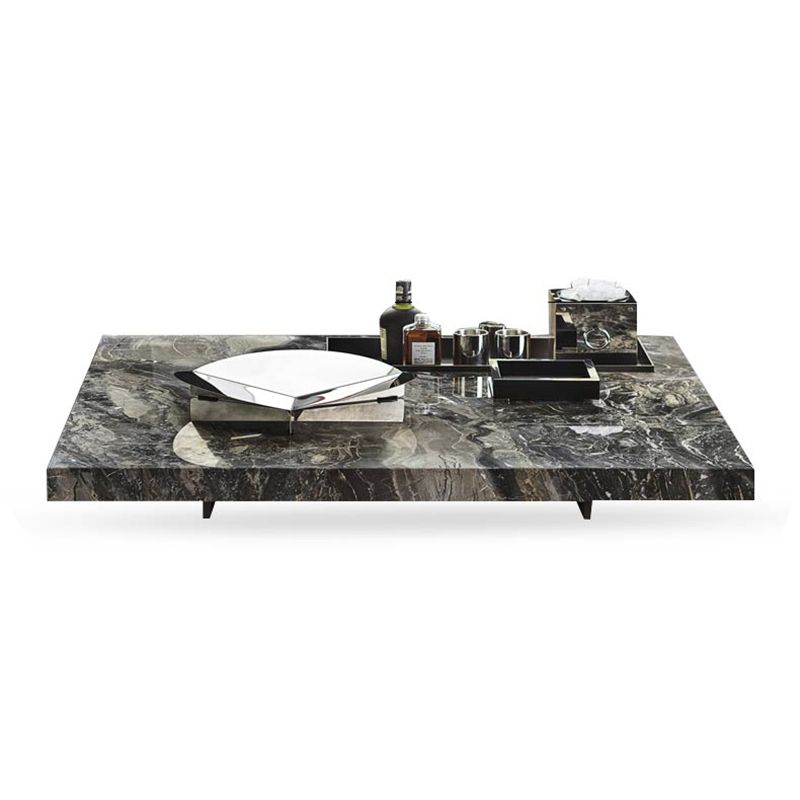 No Distressing Coffee Table Pedestal Marble Square Cocktail Table Clearhalo 'Coffee & Accent Tables' 'Coffee Tables' 'coffee_tables' 'furn' 'furn_coffee_tables' 'Furniture' 'Living Room Furniture' 1200x1200_470a9d43-3888-49d8-9a61-ca40e6ff0a8e