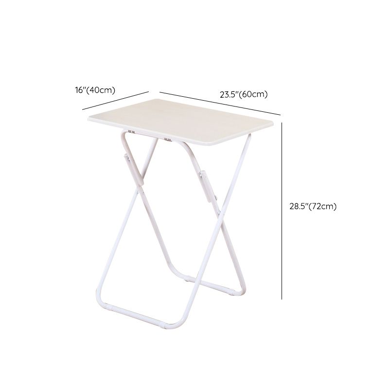 Bureau d'ordinateur en bois moderne moderne Rectangular Home Steel Jambes bureau