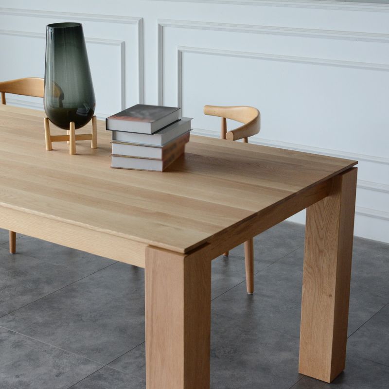 Solid Wood Contemporary Rectangular Table Wood Top Dining Table with 4 Legs Clearhalo ' dining_table' 'Dining Tables & Seating' 'Dining Tables' 'furn' 'furn_dining_table' 'Furniture' 'furniture_dining_table' 'Kitchen & Dining Furniture' 'kitchen&dining_furn' 'kitchen' 'kitchen_dining_table' 1200x1200_470fd094-b6b8-4f1c-8f08-cafe39d1df7f