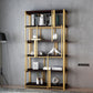 78.74"H Bookcase Glam Style Open Back Bookshelf for Office Study Room Home Clearhalo 'Bookcases' 'furn' 'furn_bookcases' 'Furniture' 'furniture_bookcases' 'kitchen' 'kitchen_bookcases' 'Living Room Furniture' 'Office Furniture' 1200x1200_4710ad8a-449a-4257-a35f-03366979a65f
