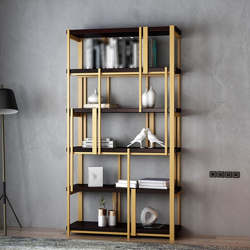 78.74"H Bookcase Glam Style Open Back Bookshelf for Office Study Room Home Clearhalo 'Bookcases' 'furn' 'furn_bookcases' 'Furniture' 'furniture_bookcases' 'kitchen' 'kitchen_bookcases' 'Living Room Furniture' 'Office Furniture' 1200x1200_4710ad8a-449a-4257-a35f-03366979a65f