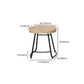 Modern Armless Backless Counter Stool Iron Cafe Bar Stool with Wooden Seat and Pedal Clearhalo 'Bar Furniture' 'Bar Stools' 'bar_stools' 'furn' 'furn_bar_stools' 'Furniture' 'furniture_bar_stools' 'Kitchen & Dining Furniture' 1200x1200_47116a01-ddf2-4b4c-be1b-246b89995437