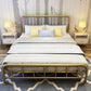Modern Metal Headboard Bed Rectangular Open-Frame Bed with Metal Legs Clearhalo 'Bedroom Furniture' 'Beds' 'furn' 'furn_beds' 'Furniture' 1200x1200_4711e55e-5ea3-4fd8-8a83-7217e1b76f10