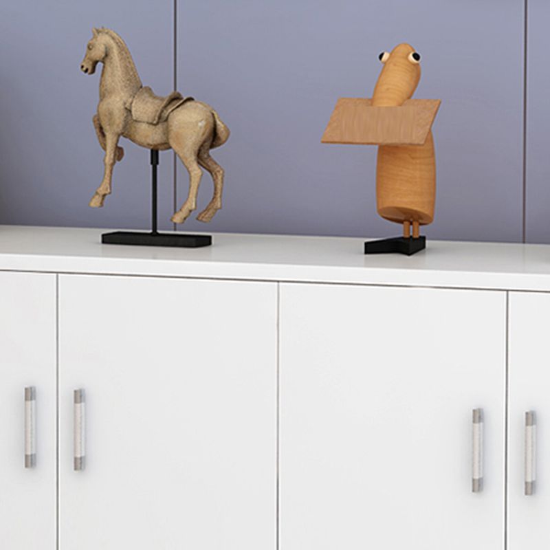 Der zeitgenössische Stil Sideboard Brown Engineered Wood Server mit einstellbaren Regalen