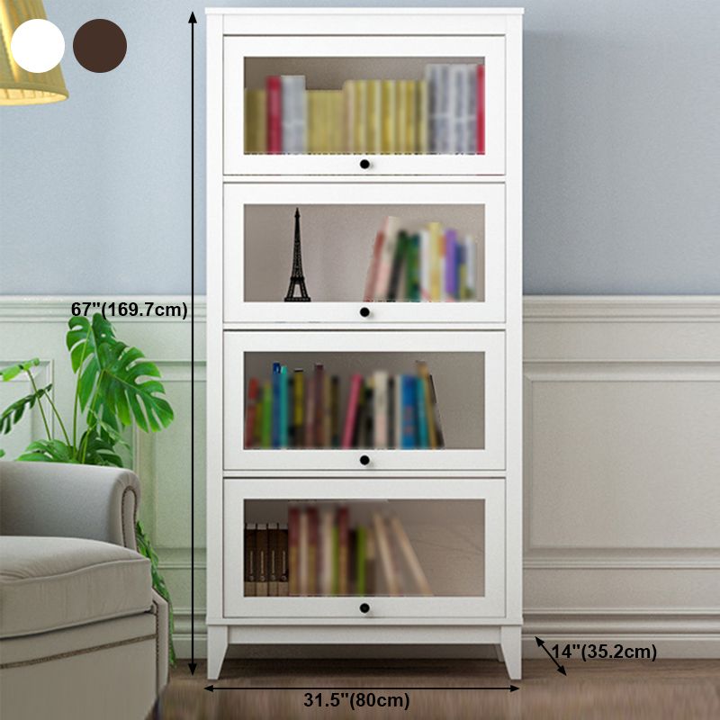 Manufactured Wood Standard Bookcase Vertical Bookcase with Glass Doors Clearhalo 'Bookcases' 'furn' 'furn_bookcases' 'Furniture' 'furniture_bookcases' 'kitchen' 'kitchen_bookcases' 'Living Room Furniture' 'Office Furniture' 1200x1200_4713e4a3-3453-4b4a-992f-110b1d766f19