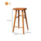 Industrial Solid Wood Counter Stool Saddle Seat Backless Bar Stool with Footrest Clearhalo 'Bar Furniture' 'Bar Stools' 'bar_stools' 'furn' 'furn_bar_stools' 'Furniture' 'Kitchen & Dining Furniture' 1200x1200_4713e873-e261-4d80-873f-6c786aa759ec
