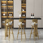 Glam Bar-height Table Solid Wood Top Pub Table for Living Room Clearhalo 'Bar Furniture' 'Bar Tables' 'bar_tables' 'furn' 'furn_bar_tables' 'Furniture' 'Kitchen & Dining Furniture' 1200x1200_47154c9a-1c51-4eff-afed-b3ee4a45823b