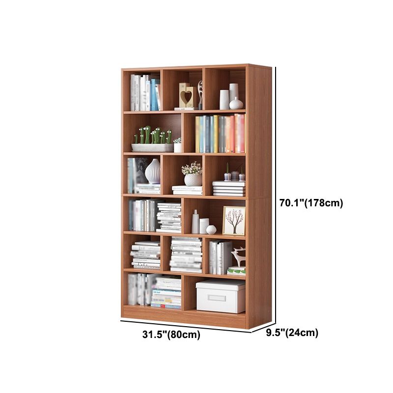 Manufactured Wood Standard Bookshelf Scandinavian Vertical Closed Back Bookshelf Clearhalo 'Bookcases' 'Furniture' 'furniture_bookcases' 'kitchen' 'kitchen_bookcases' 'Living Room Furniture' 'Office Furniture' 1200x1200_4716e42f-3e58-49ed-9aed-ebdc12fff639