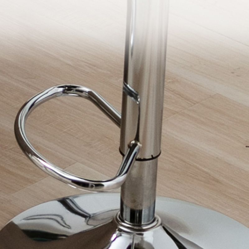 Modern Adjustable Rotatable Counter Stool Steel Cashier Bar Stool with Leather Cushion Clearhalo 'Bar Furniture' 'Bar Stools' 'bar_stools' 'furn' 'furn_bar_stools' 'furniture_bar_stools' 'Kitchen & Dining Furniture' 'kitchen&dining_furn' 'kitchen' 'kitchen_furn' Furniture' 1200x1200_47178169-3243-43c5-a89a-8ba72fc65467