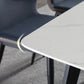 Rechthoek moderne stenen tafel standaard hoogte eettafel met 4 poten