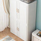 Contemporary 2-Door Wardrobe Armoire Plastic Storage Cabinet Clearhalo 'Armoires & Wardrobes' 'armoires_wardrobes' 'Bedroom Furniture' 'furn' 'furn_armoires_wardrobes' 'Furniture' 1200x1200_47183e34-69ee-4903-a325-8159d3b5197c