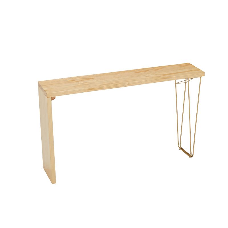 Light Brown Industrial Style Bar Table Pine Wood Milk Tea Shop Casual Bar Table Clearhalo 'Bar Furniture' 'Bar Tables' 'bar_tables' 'furn' 'furn_bar_tables' 'Furniture' 'furniture_bar_tables' 'Kitchen & Dining Furniture' 1200x1200_4718b9d4-ccbf-46a1-ac94-eda6e163976f