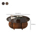 Table basse à plateau en verre Table basse ou table d'appoint ronde moderne