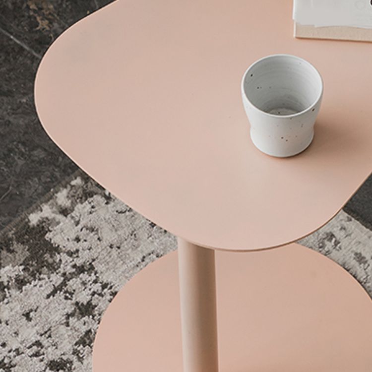 Mesa final geométrica de metal de mediados de siglo Mesa auxiliar de 20 "de altura C de altura