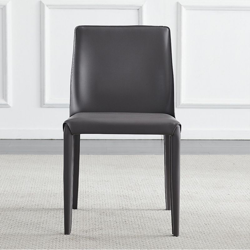 Contemporary Indoor Kitchen Chair Faux Leather Dining Side Chair Clearhalo 'Dining Chairs' 'Dining Tables & Seating' 'dining_chair' 'furn' 'furn_dining_chair' 'Furniture' 'Kitchen & Dining Furniture' 1200x1200_471d70db-c4f0-497b-a47b-34c5fc172a24
