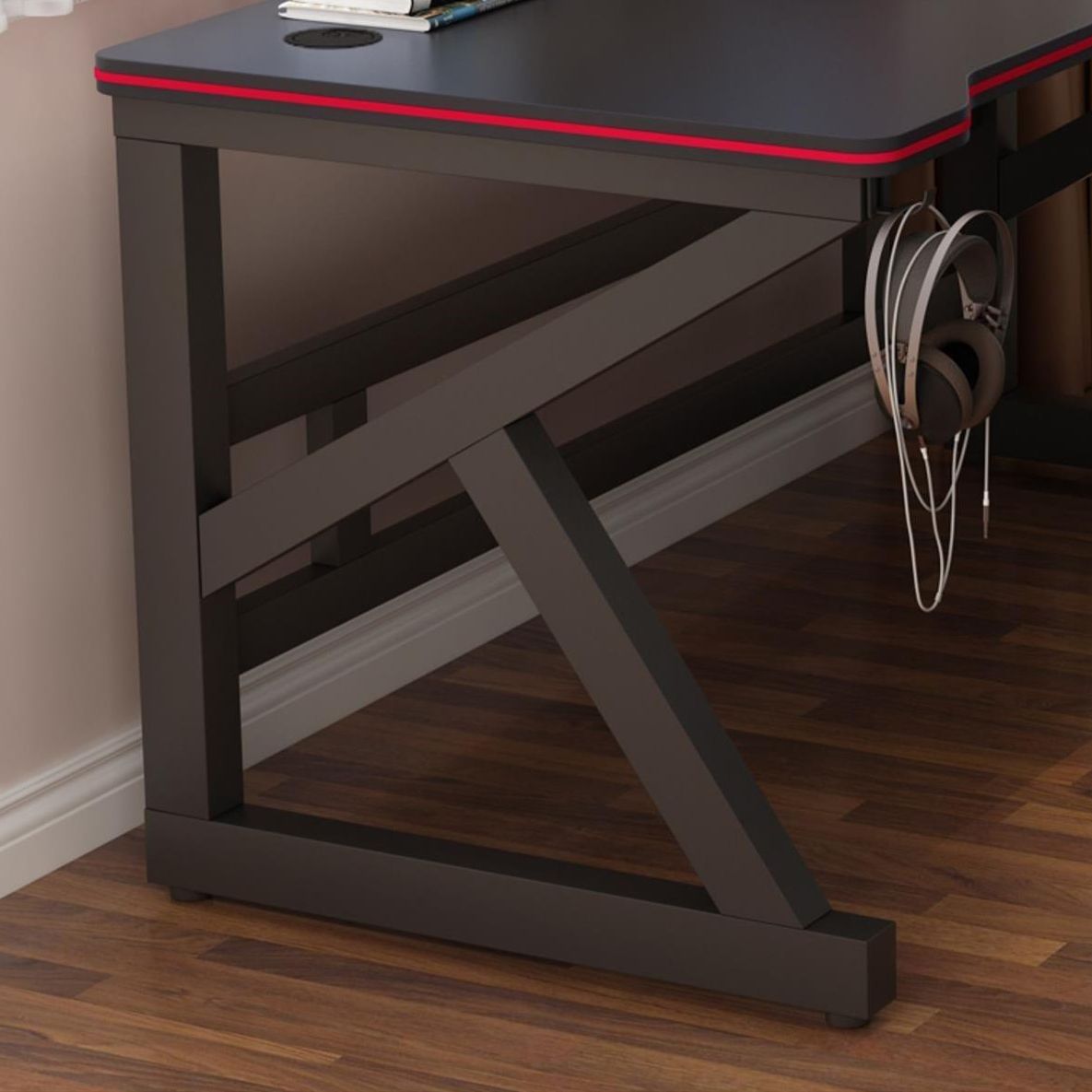 Escritorio de escritura de madera ergonómica escritorio de computadora contemporáneo para dormitorios