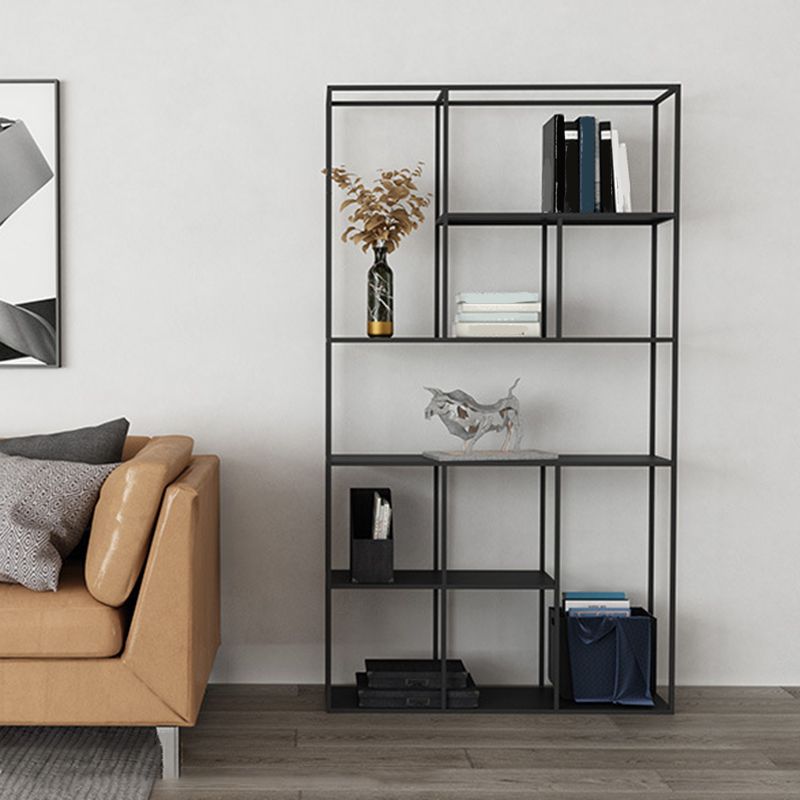 Estantería de metal moderna Etagere Open Shelf Bookcase in Burnish