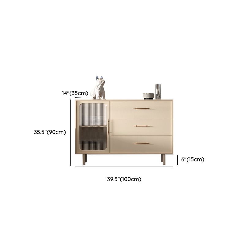 Stone Credenza Contemporary Style Server met laden en kasten