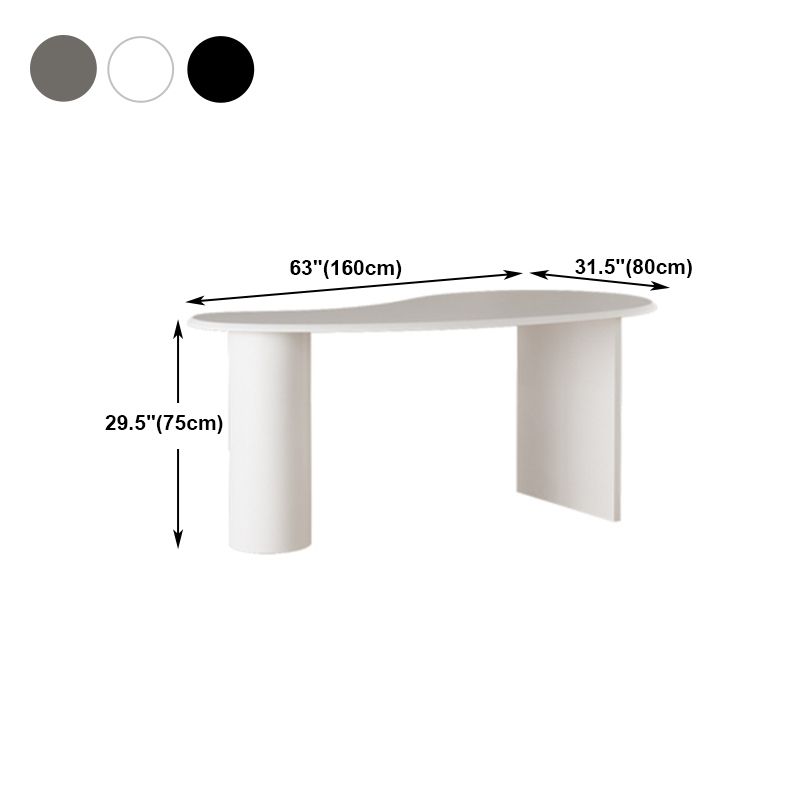 Solid Wood Writing Desk Industrial Style Pedestal Base Office Desk Clearhalo 'furn' 'furn_office_desk' 'Furniture' 'furniture_office_desk' 'Office Desks' 'Office Furniture' 'office_desk' 1200x1200_4723331c-1f05-44cf-98a8-5913482e166f